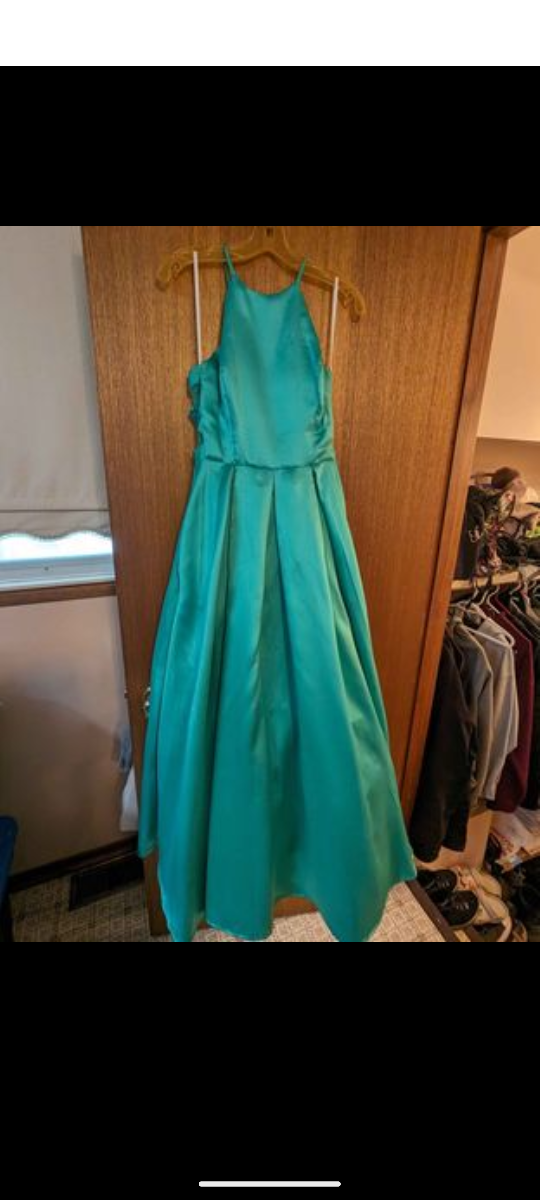 Teal Halter prom dress - photo 2