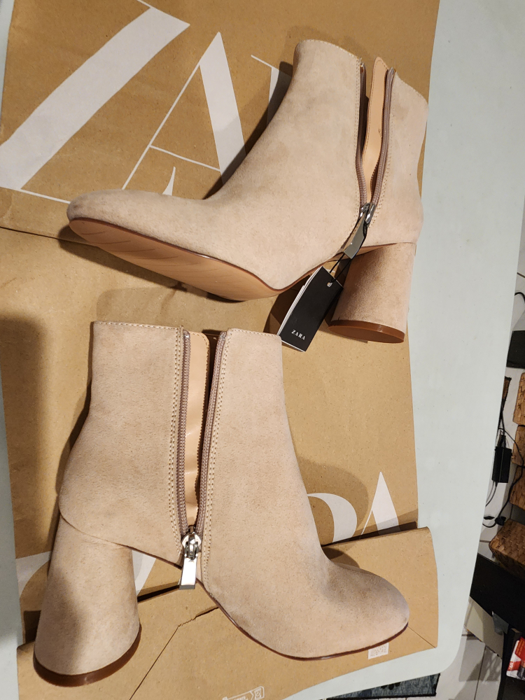 Zara Floral Embroidered Booties - photo 4