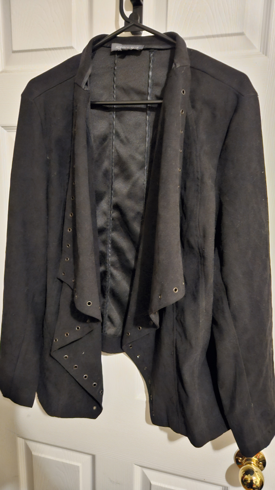 punky style plus size jacket