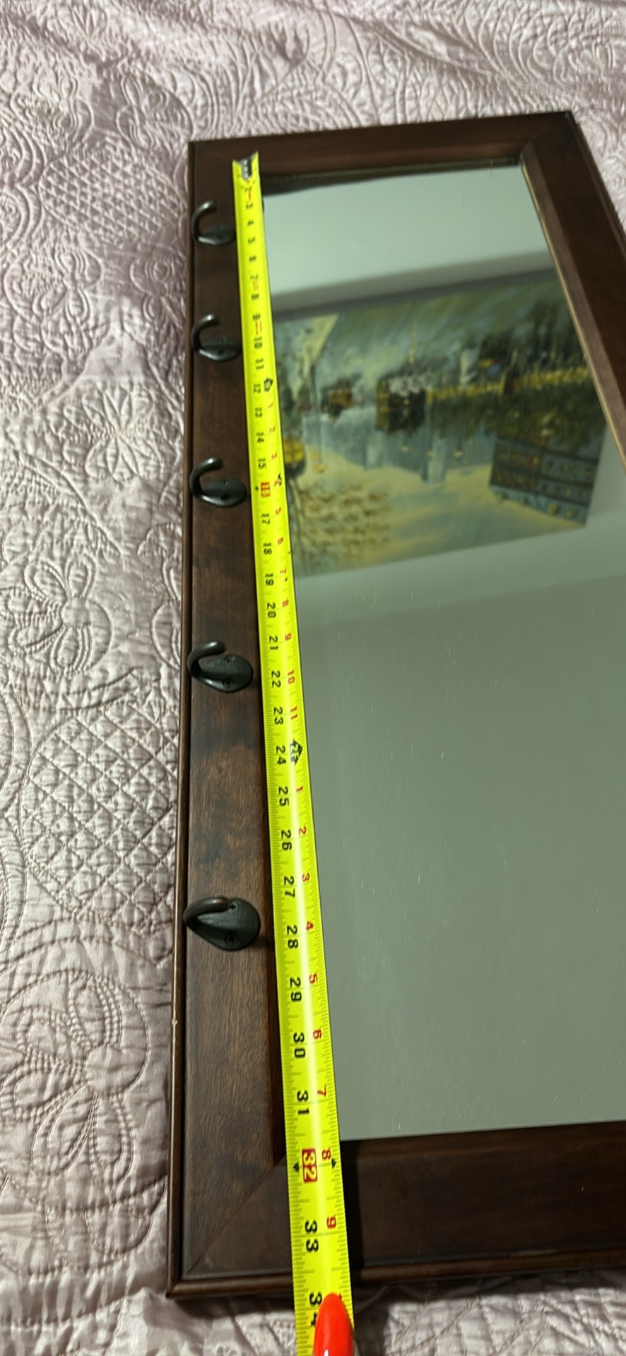 Brown Mirror and coat rack image indicator(3)