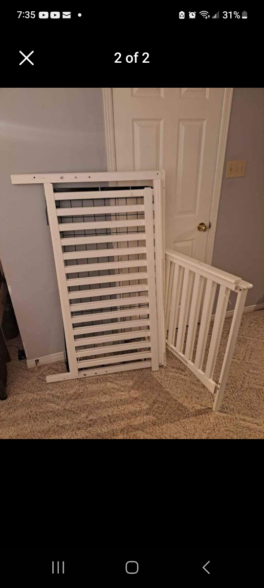 Delta Toddler daybed with handrail, in good conditions. thumbnail