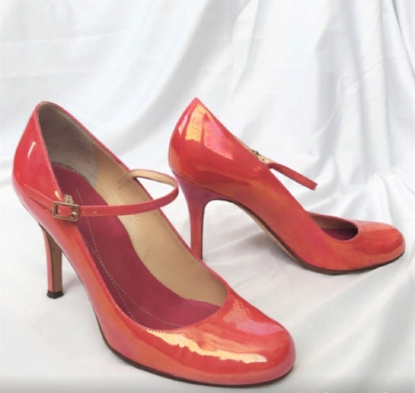 Coral Kate Spade Patent heels sz9 thumbnail