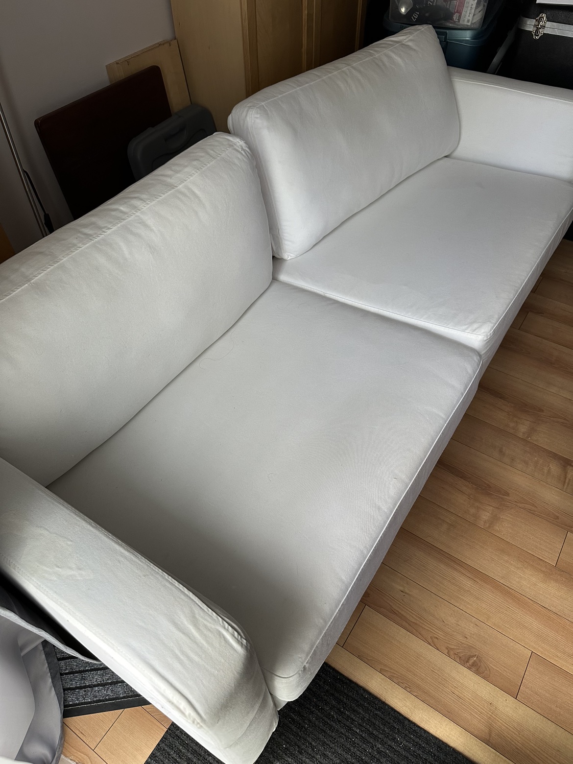 White Ikea Karlstad 3 seater sofa - photo 2