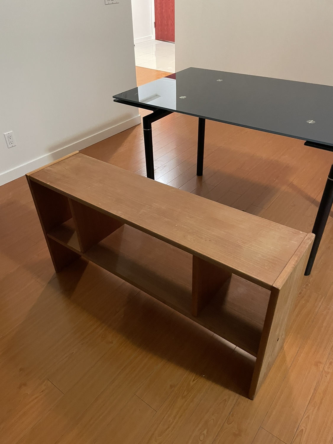 Wood TV stand