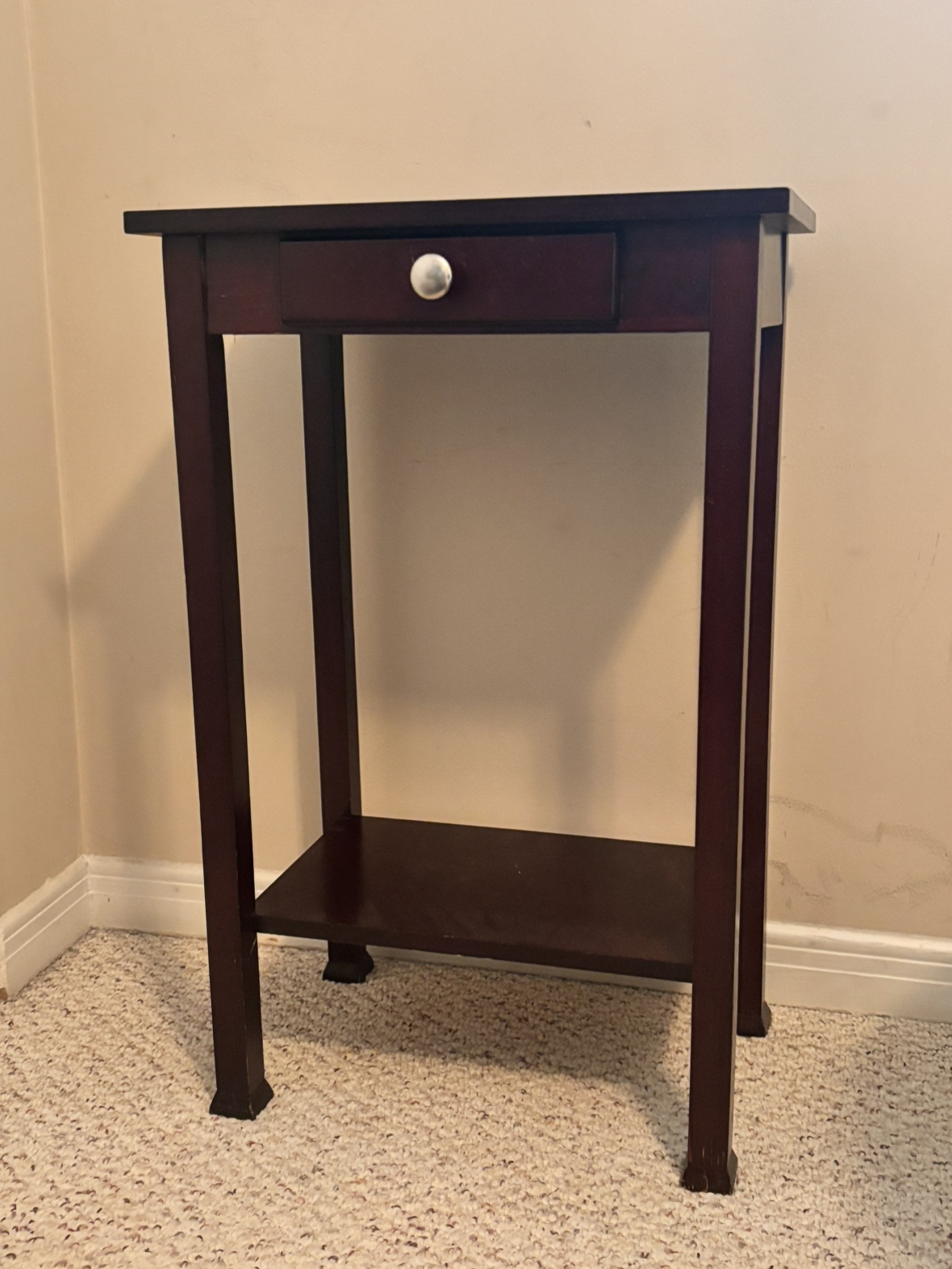 Wooden side table with Drawer