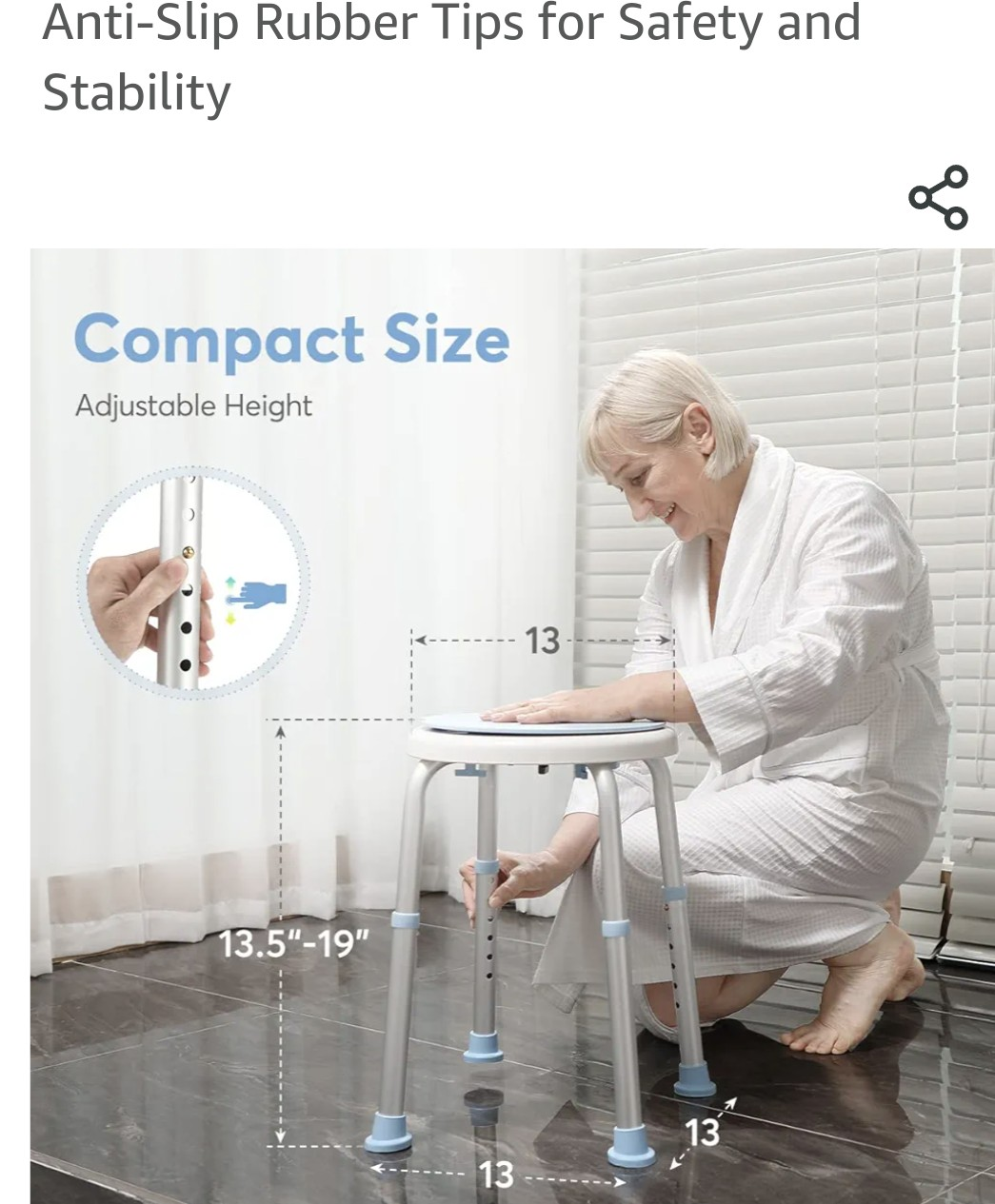 OasisSpace 360 Degree Rotating Shower Chair image indicator(4)