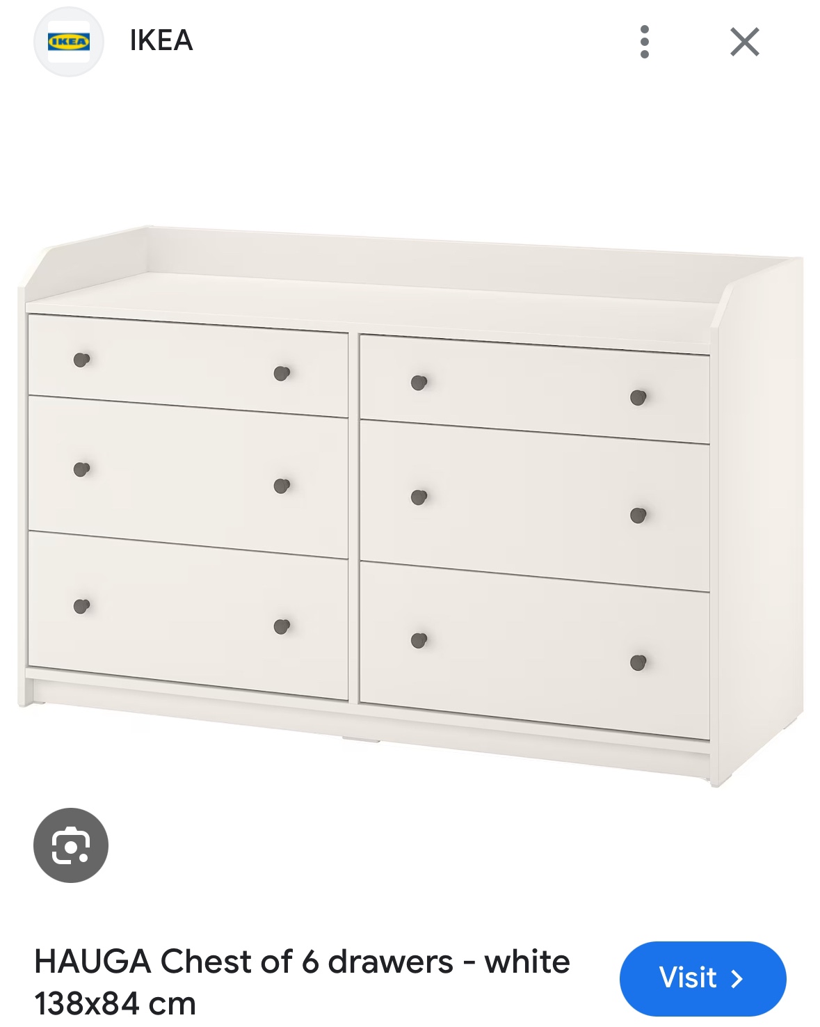 Ikea Hauga 6-Drawer Dresser