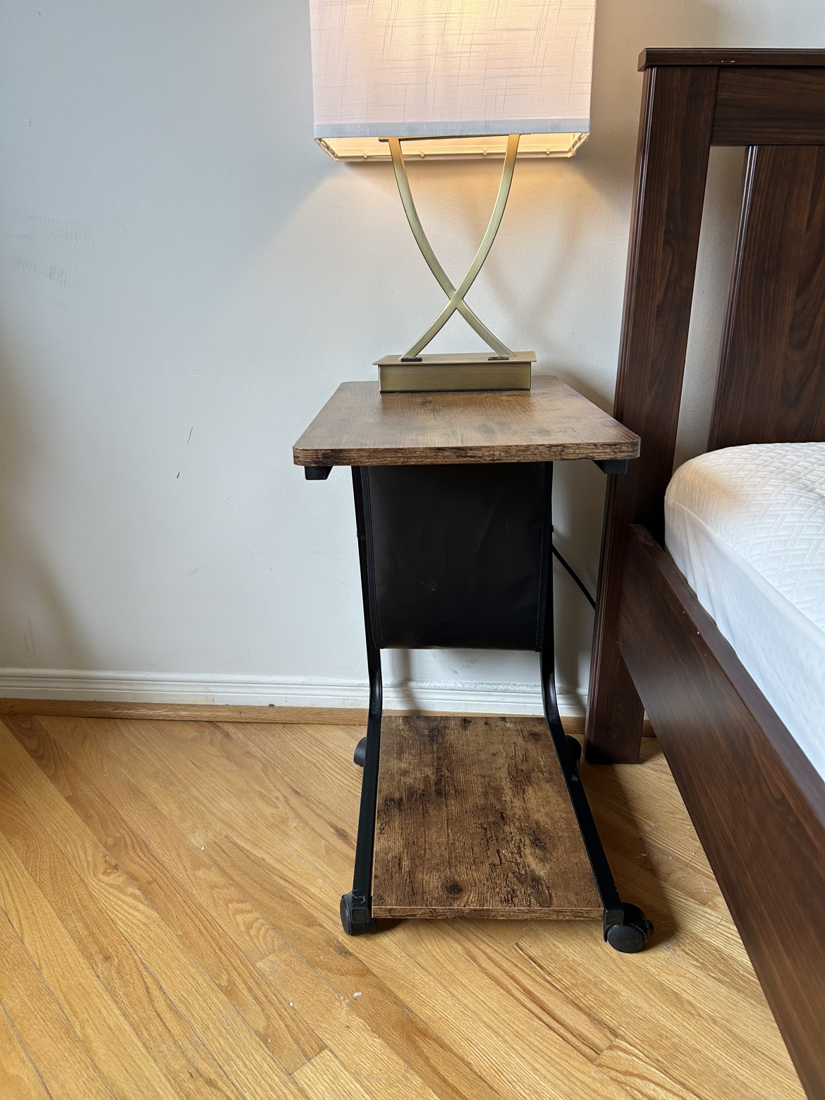Side table with wheels, laptop desk, night stand - photo 2