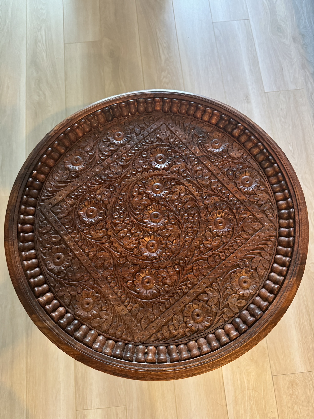 Handmade wooden side table image indicator(2)