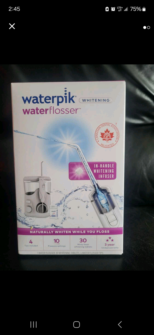 New In Box Waterpik Whitening Waterflosser thumbnail