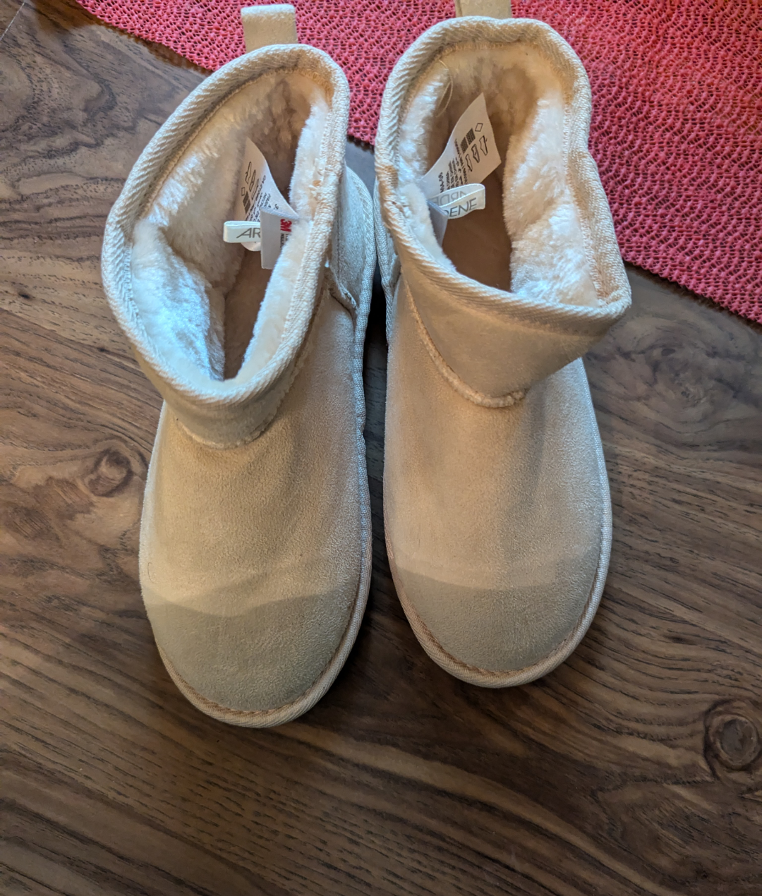 Women's Beige Suede Boots size 6 thumbnail
