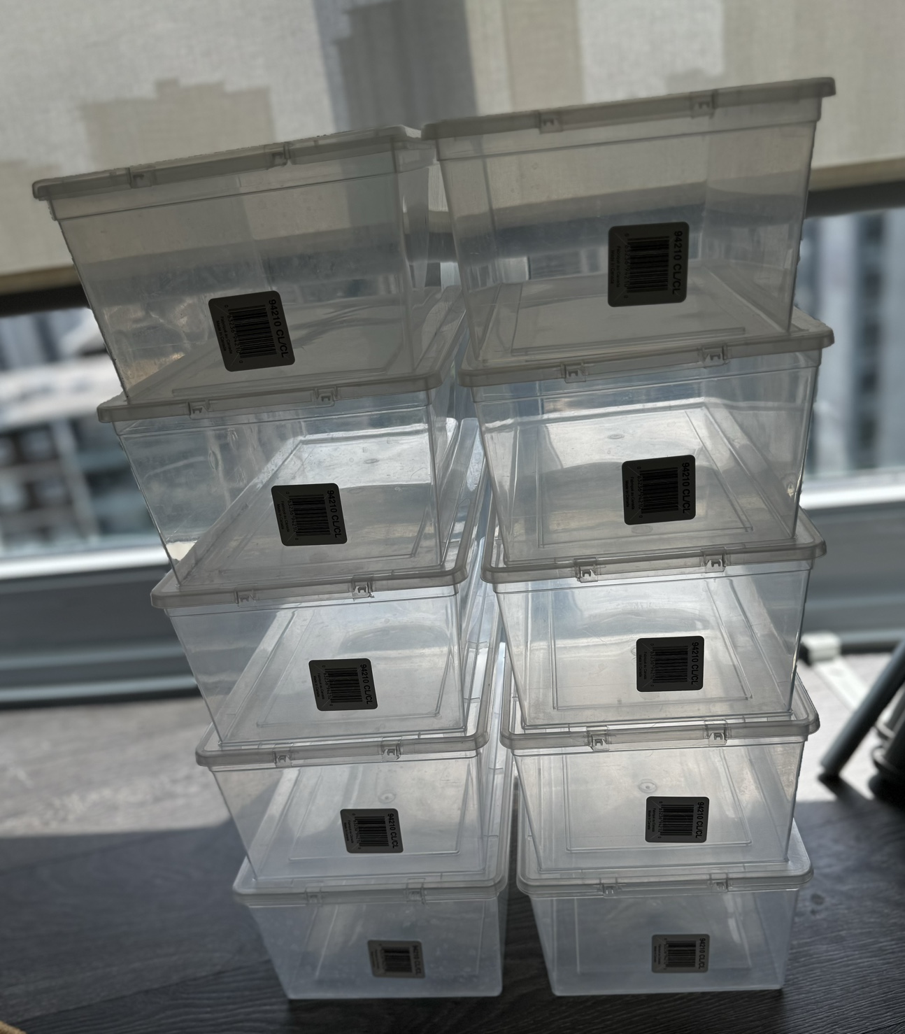 Clear Storage Bins x 10 ($10 for 10) thumbnail