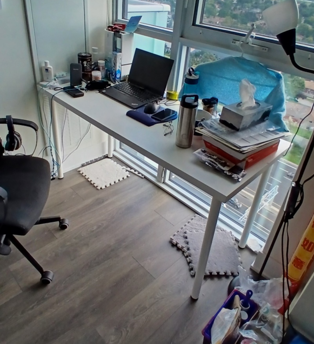 MOVING SALE - IKEA White Desk image indicator(2)