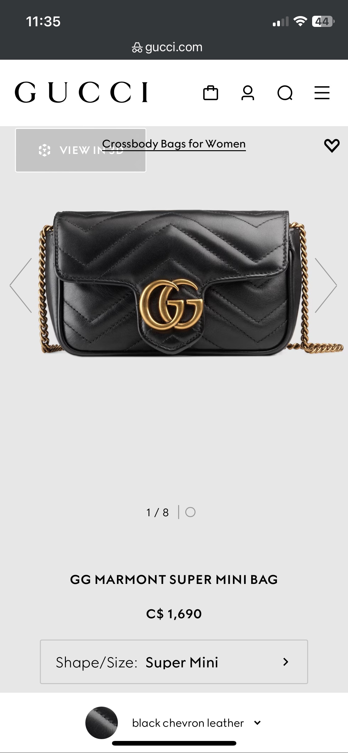 Gucci Marmont Super Mini Chain Bag - photo 2