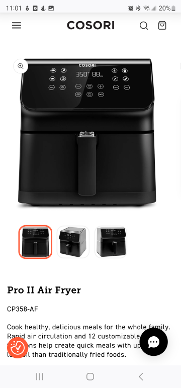 New in box Cosori Pro gen 2 airfryer thumbnail