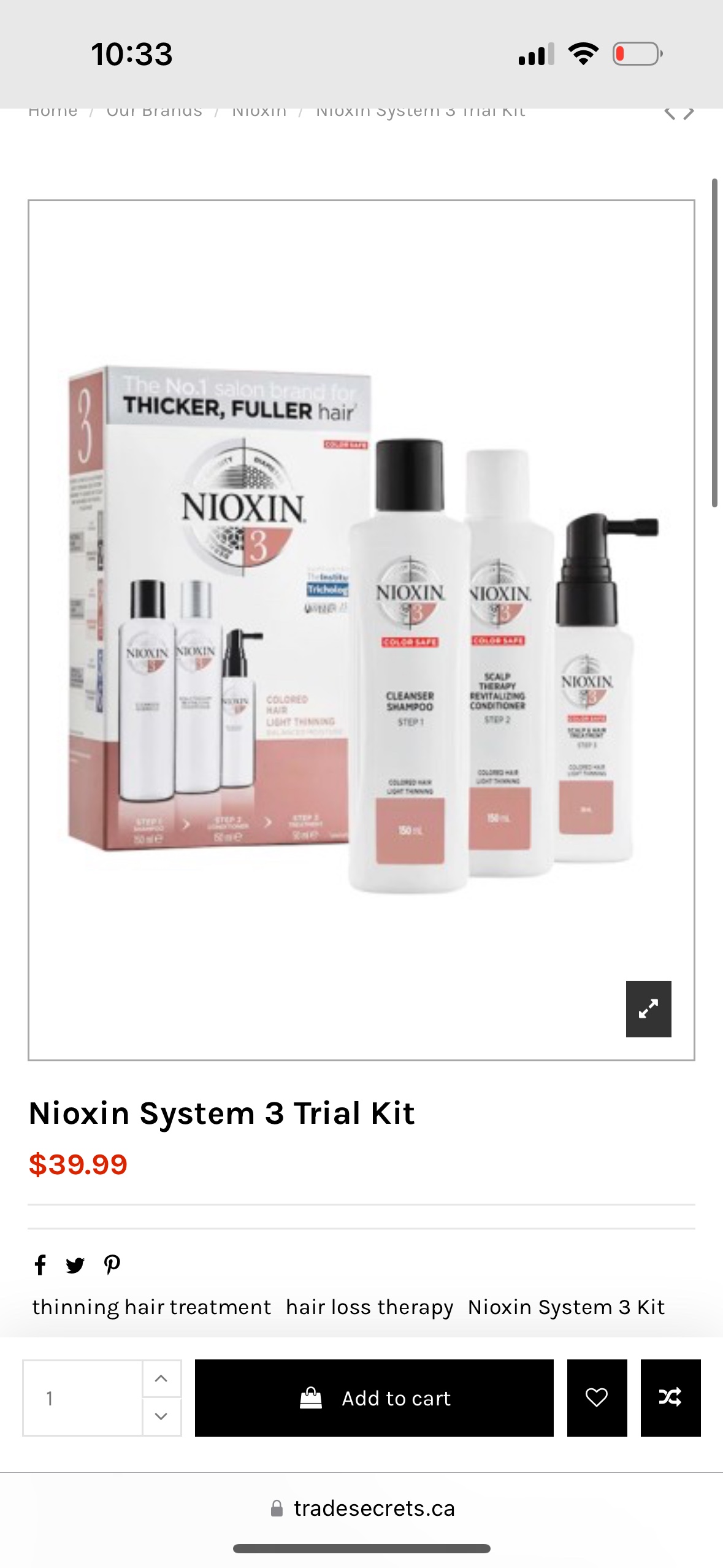 Nioxin Color Safe System : 3 steps thicker hair - photo 2