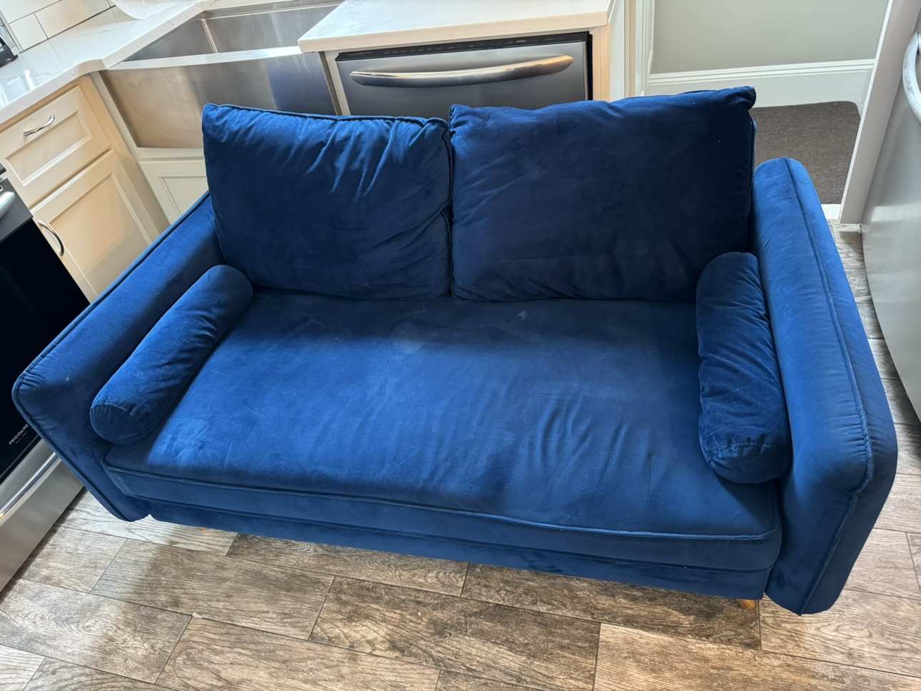Blue Velvet Sofa thumbnail