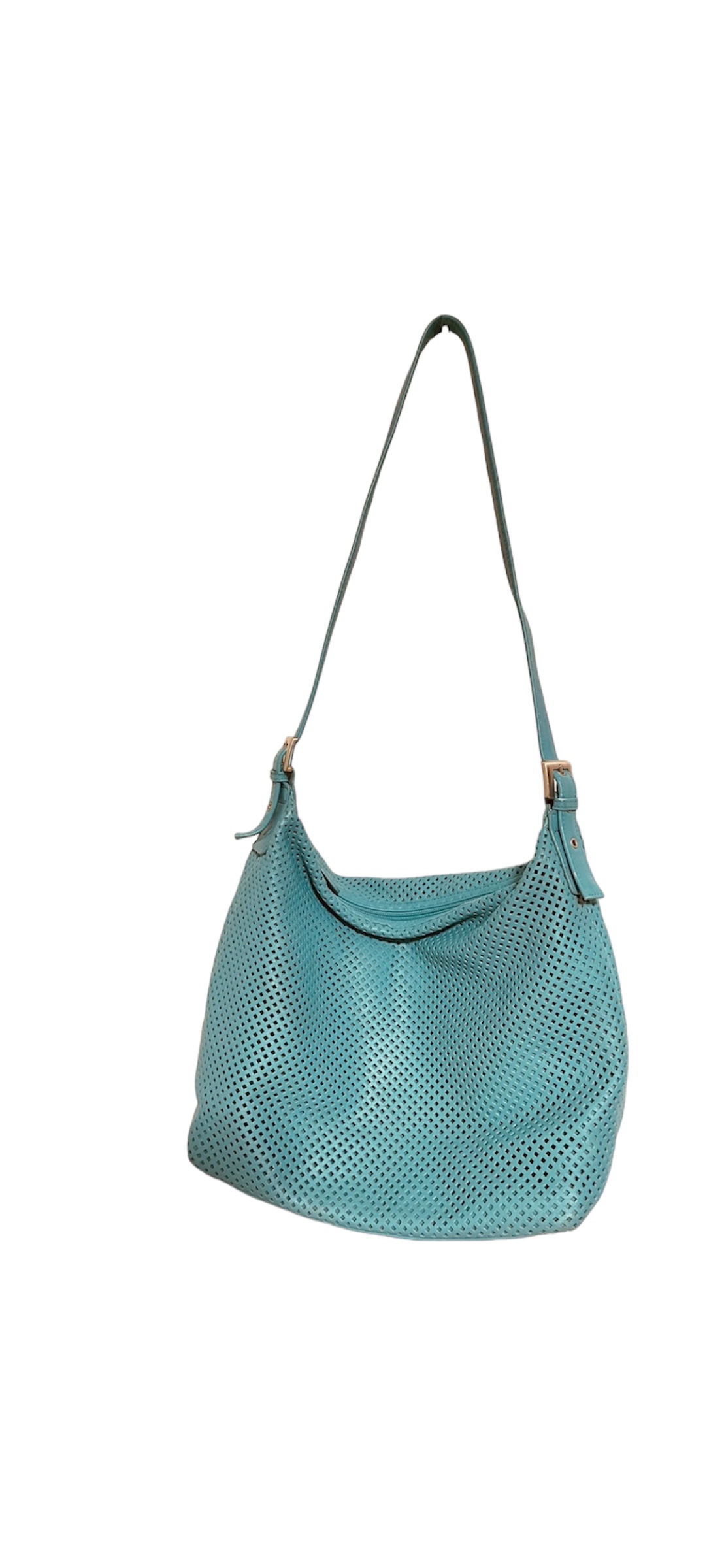 Stone Mountain Blue Leather Handbag thumbnail