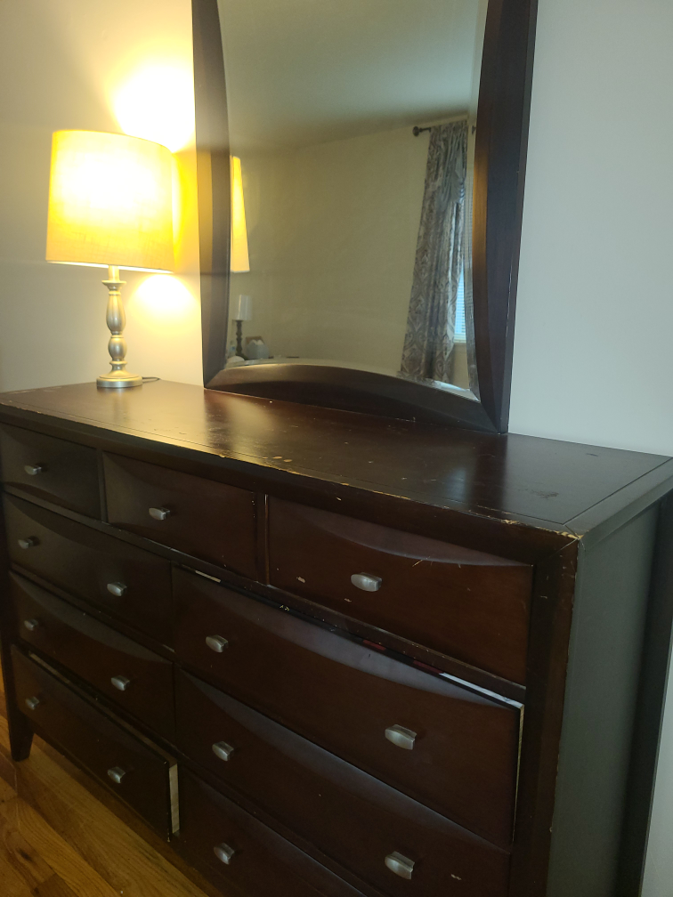 dark brown wooden dresser - photo 2