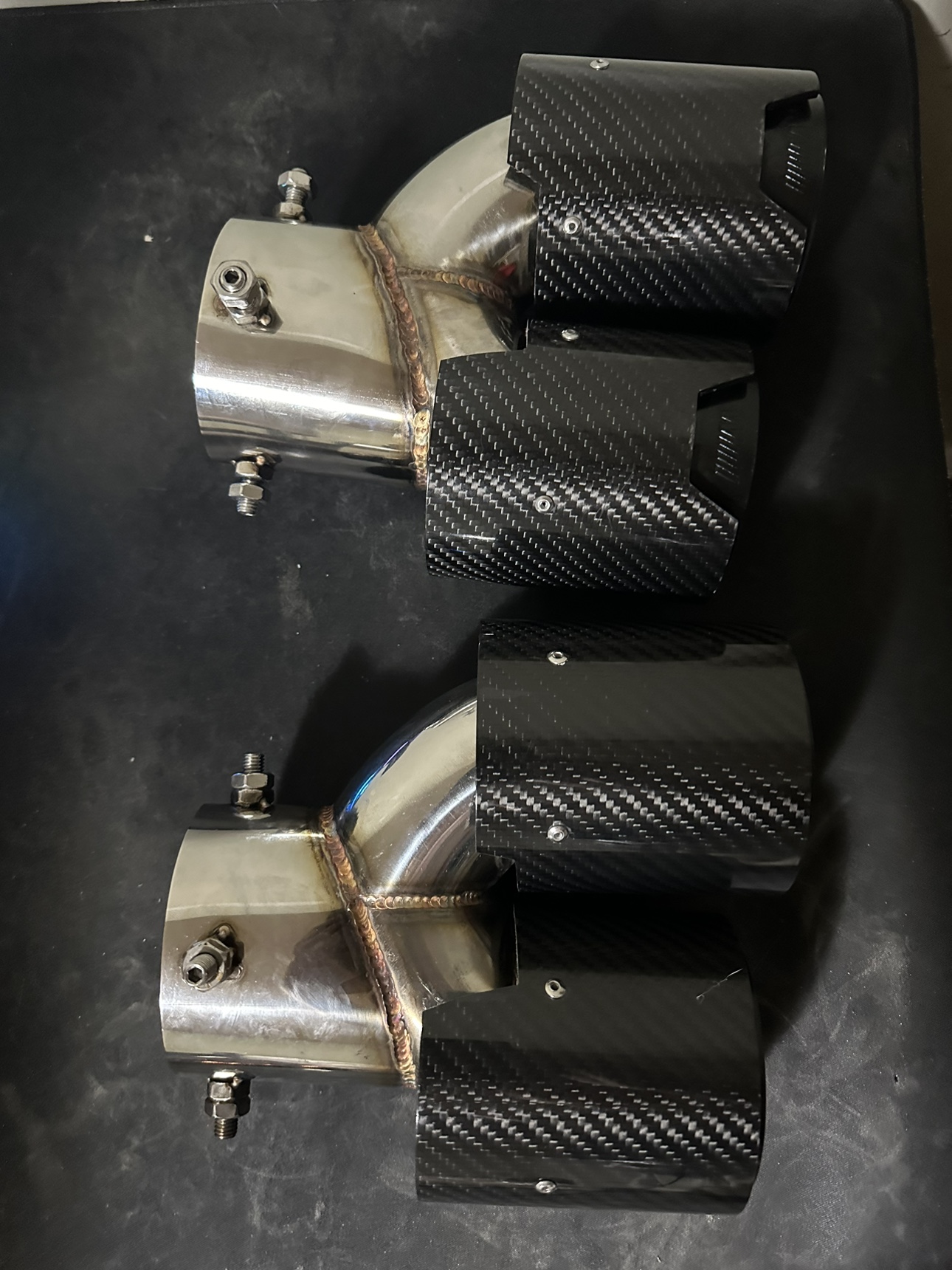 Bmw Carbon Fiber Quad Exhaust Tips - photo 3