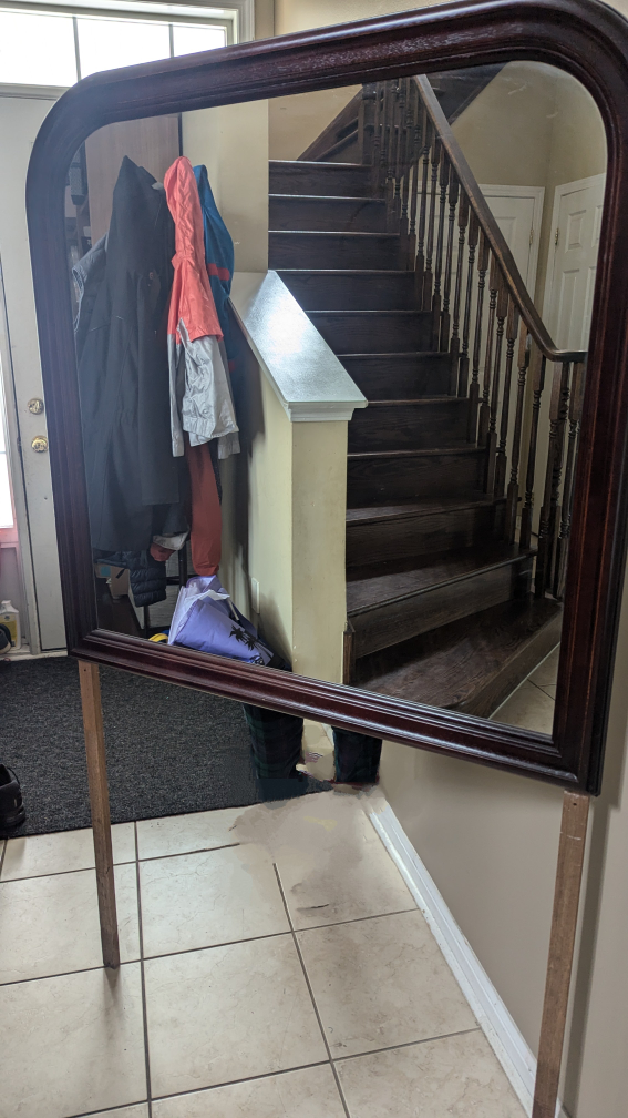 large solid wood dresser with mirror - photo 2