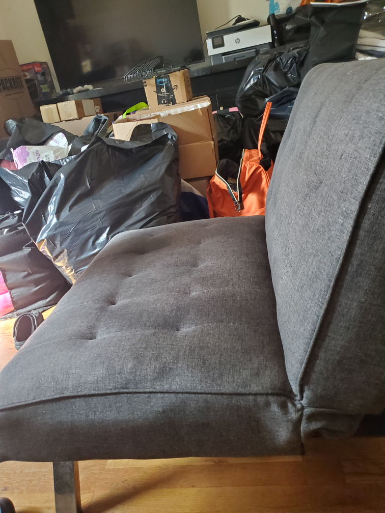 Gray Mini Futon