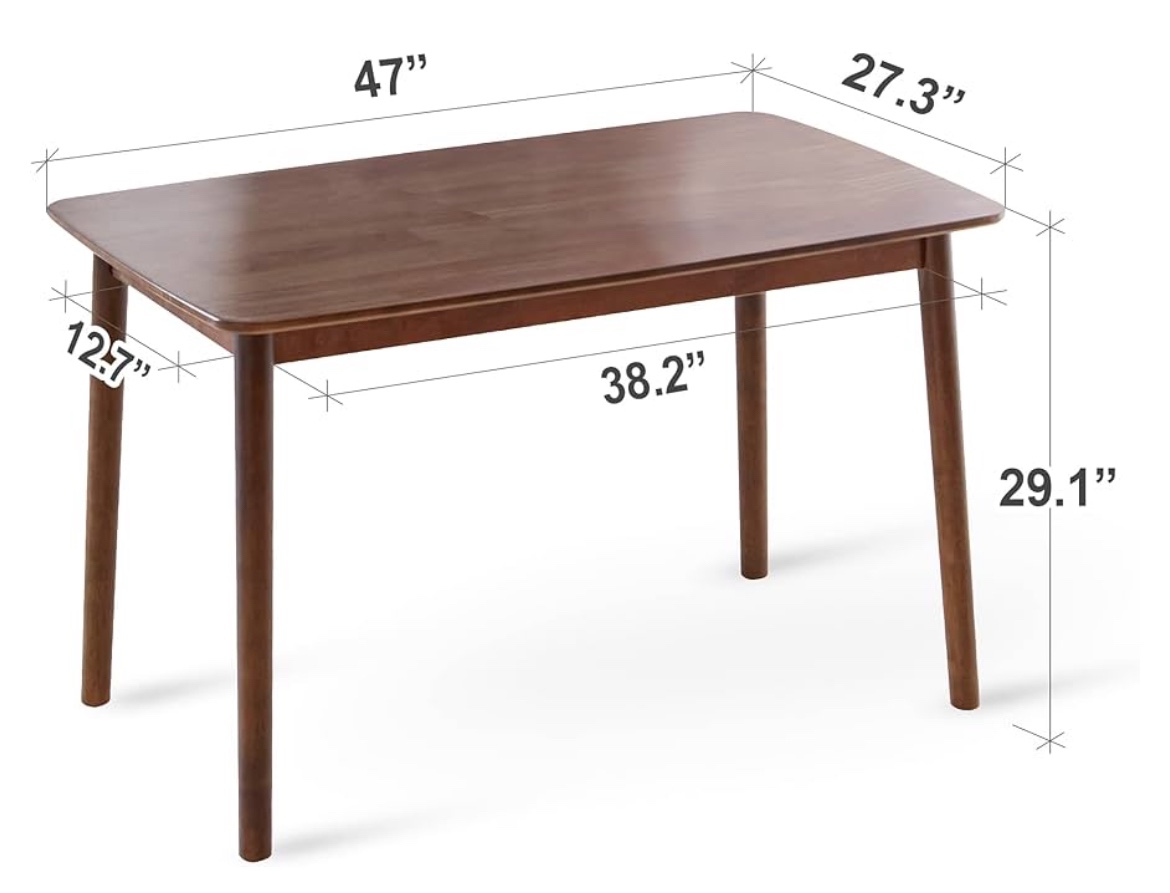 Mid-Century Modern Wooden Dining Table - photo 3