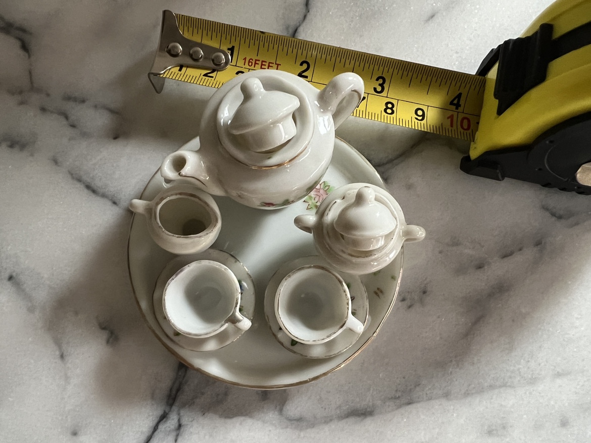 Vintage Miniature Tea Set Japan porcelain image indicator(2)