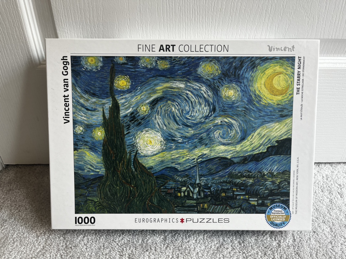 Vincent van Gogh - The Starry Night 1000 Piece Puzzle thumbnail