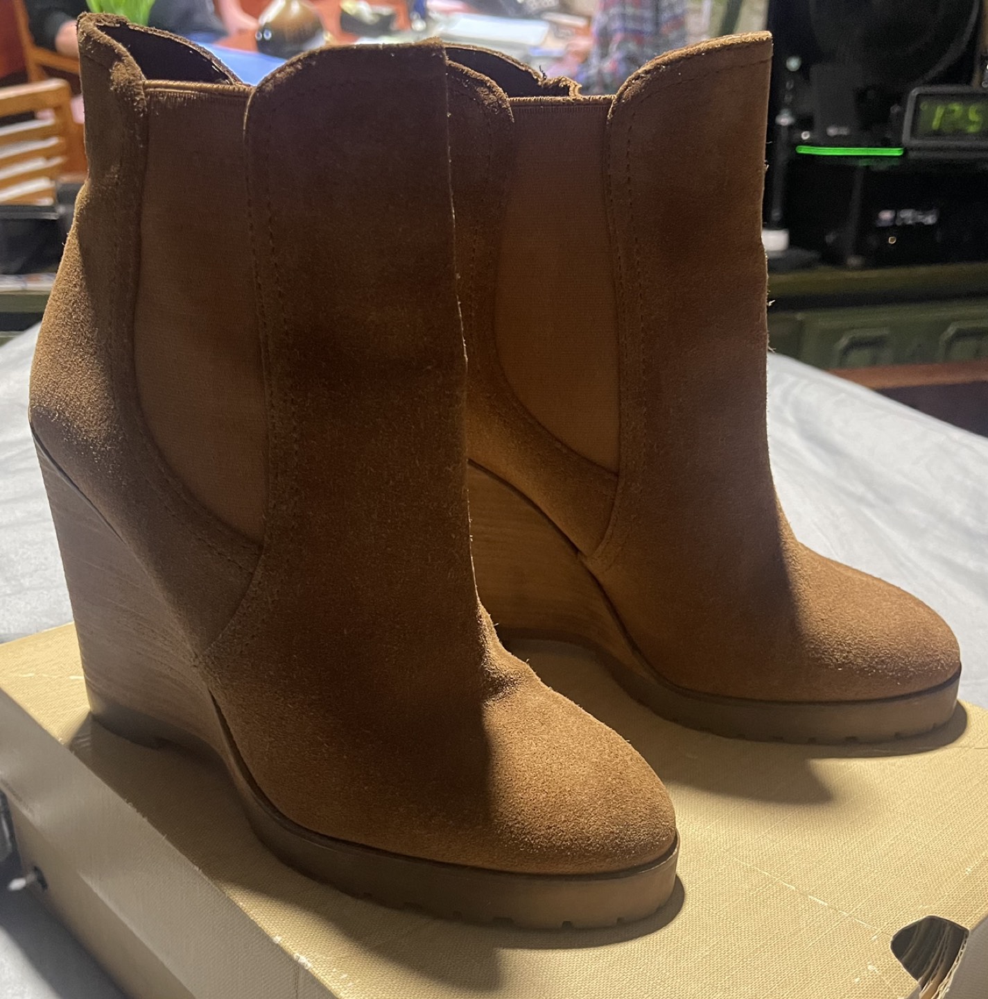 Michael Kors Women's Wedge Heel Chelsea Suede Boots image indicator(2)