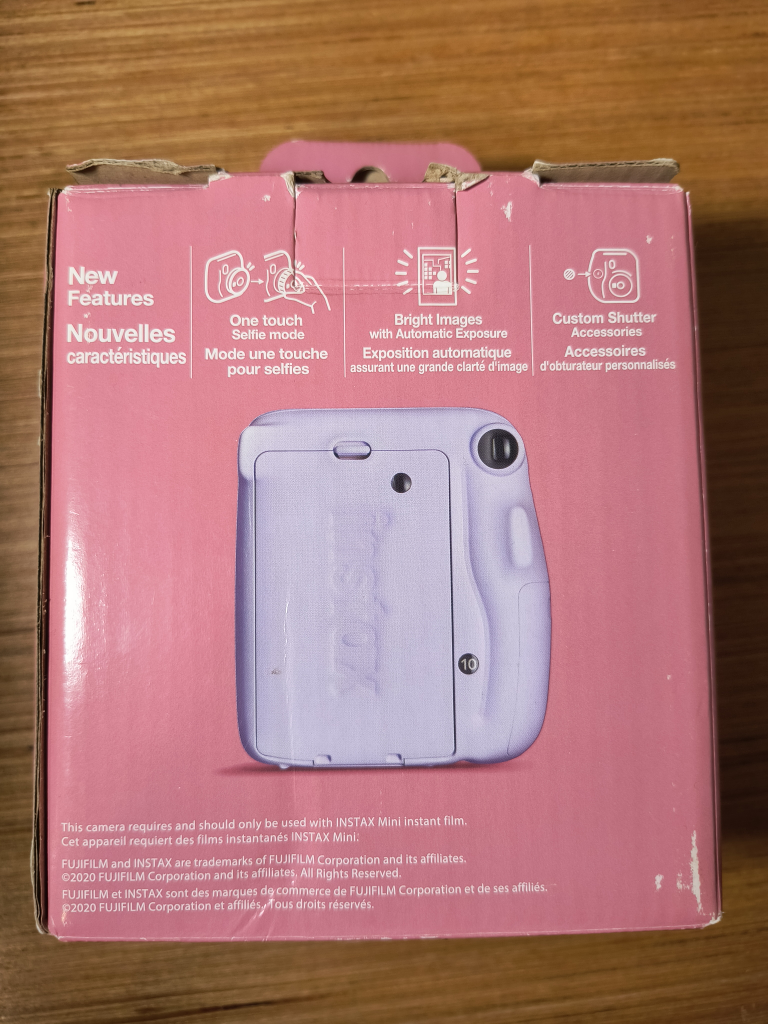 Instax Mini 11 Lilac Purple with Box image indicator(5)