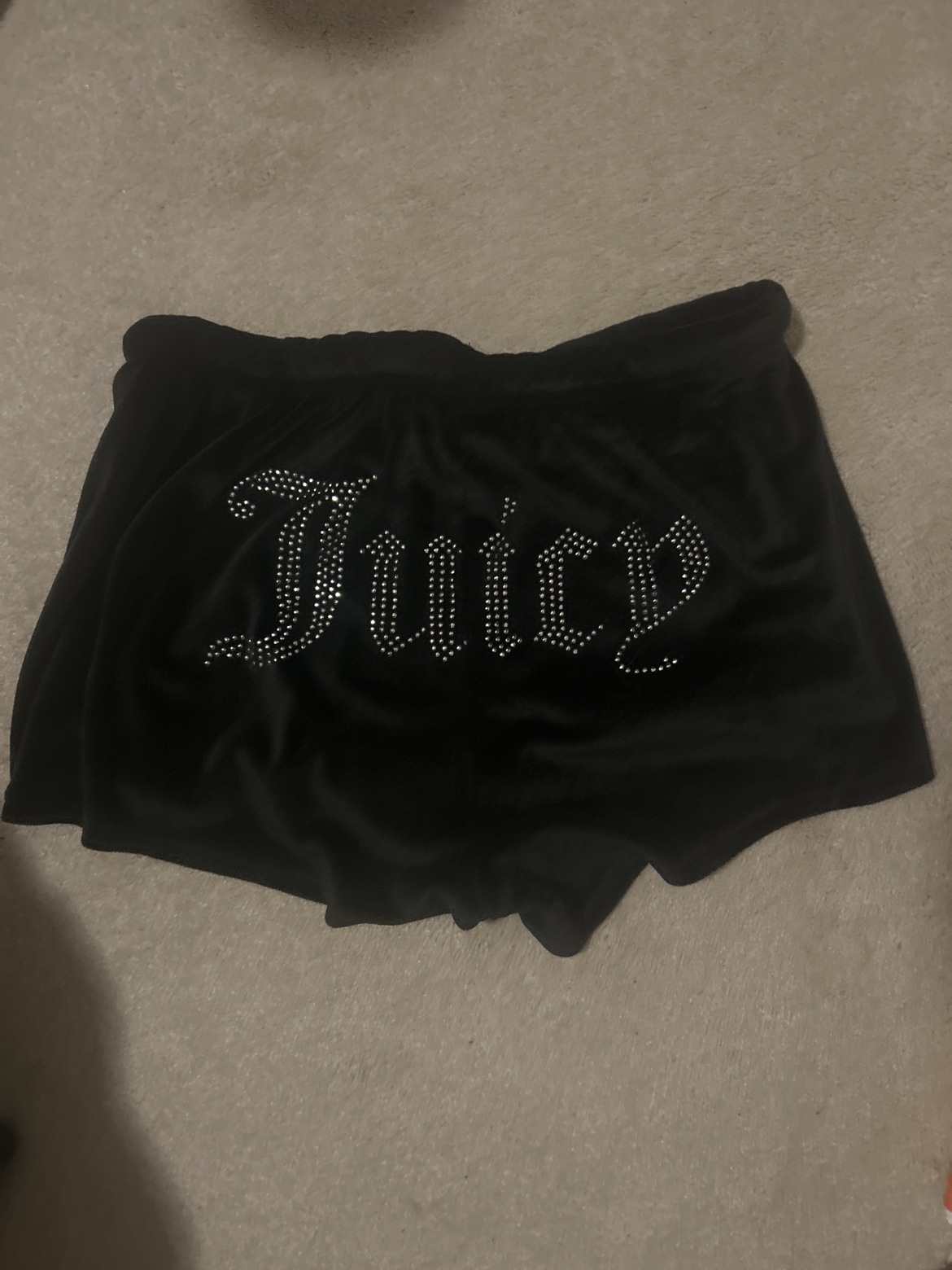 Juicy Couture Black Velvet Shorts