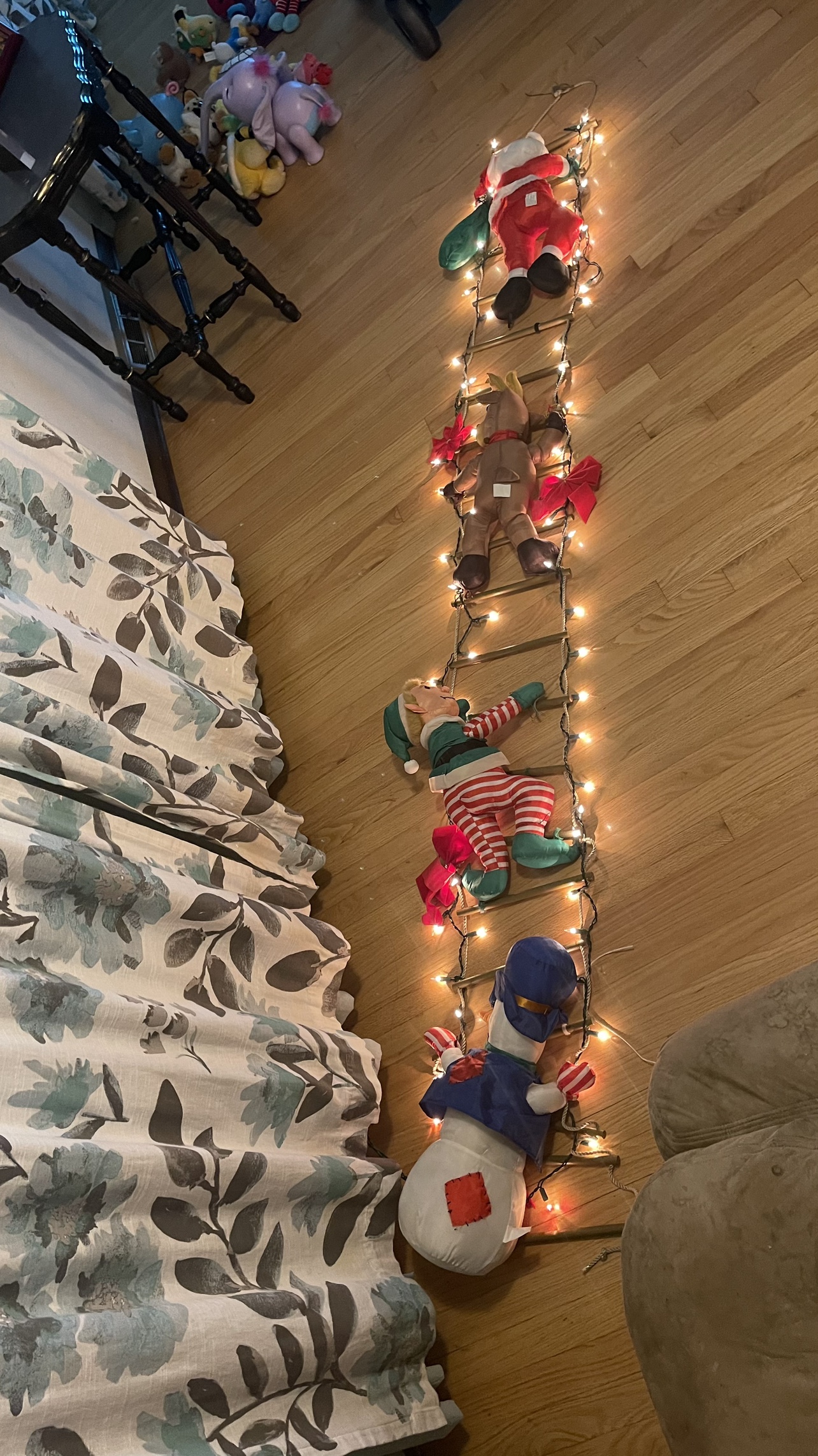 Climbing Santa and Friends Christmas light up  Decoration