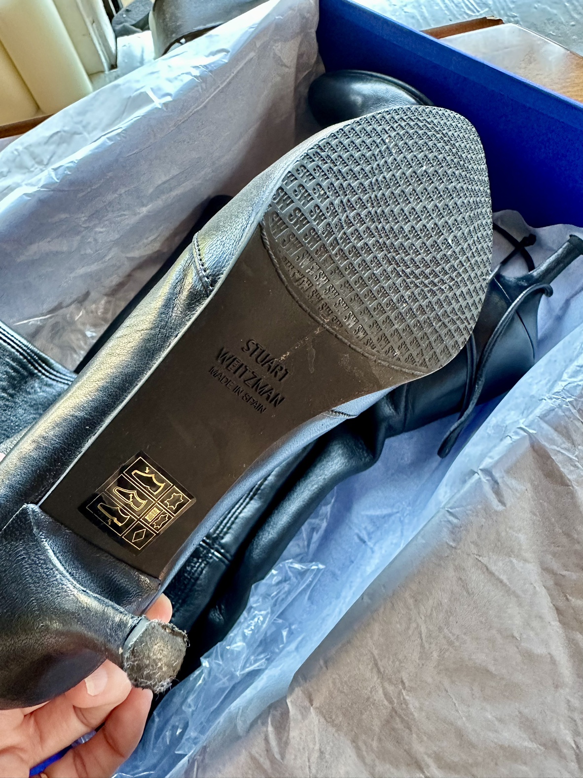 Authentic Stuart Weitzman Tieland Leather Boots - photo 5