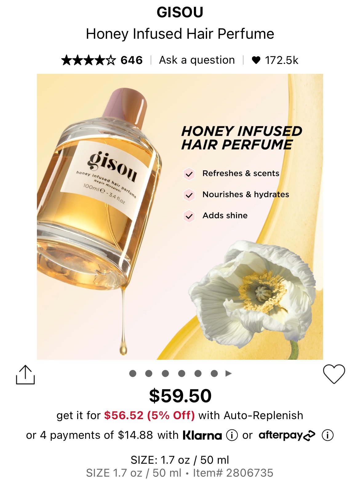 Gisou Honey Infused Hair Perfume - photo 5