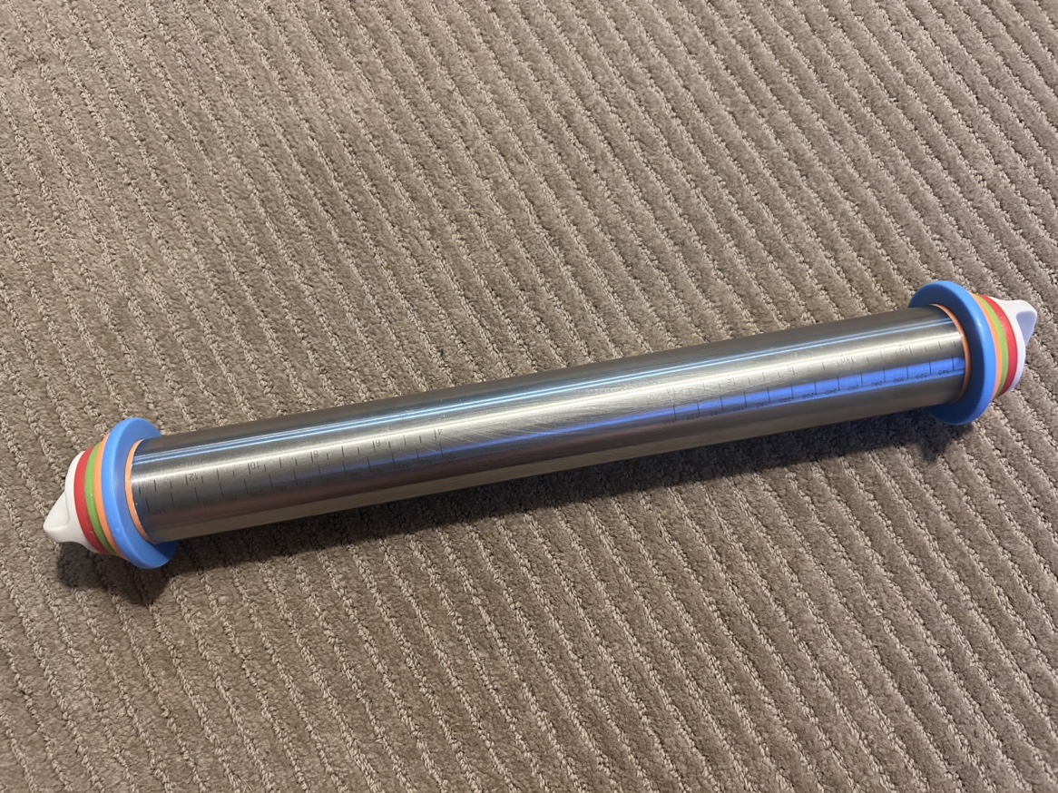 Adjustable rolling pin with silicone baking mat - photo 3