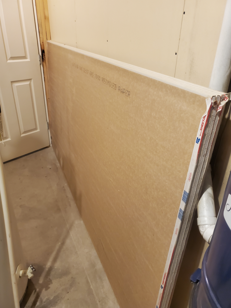 4- 4by8 sheets of Drywall thumbnail