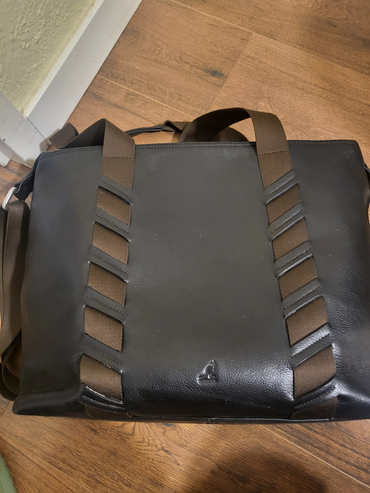 Kangol leather weekender image indicator(3)