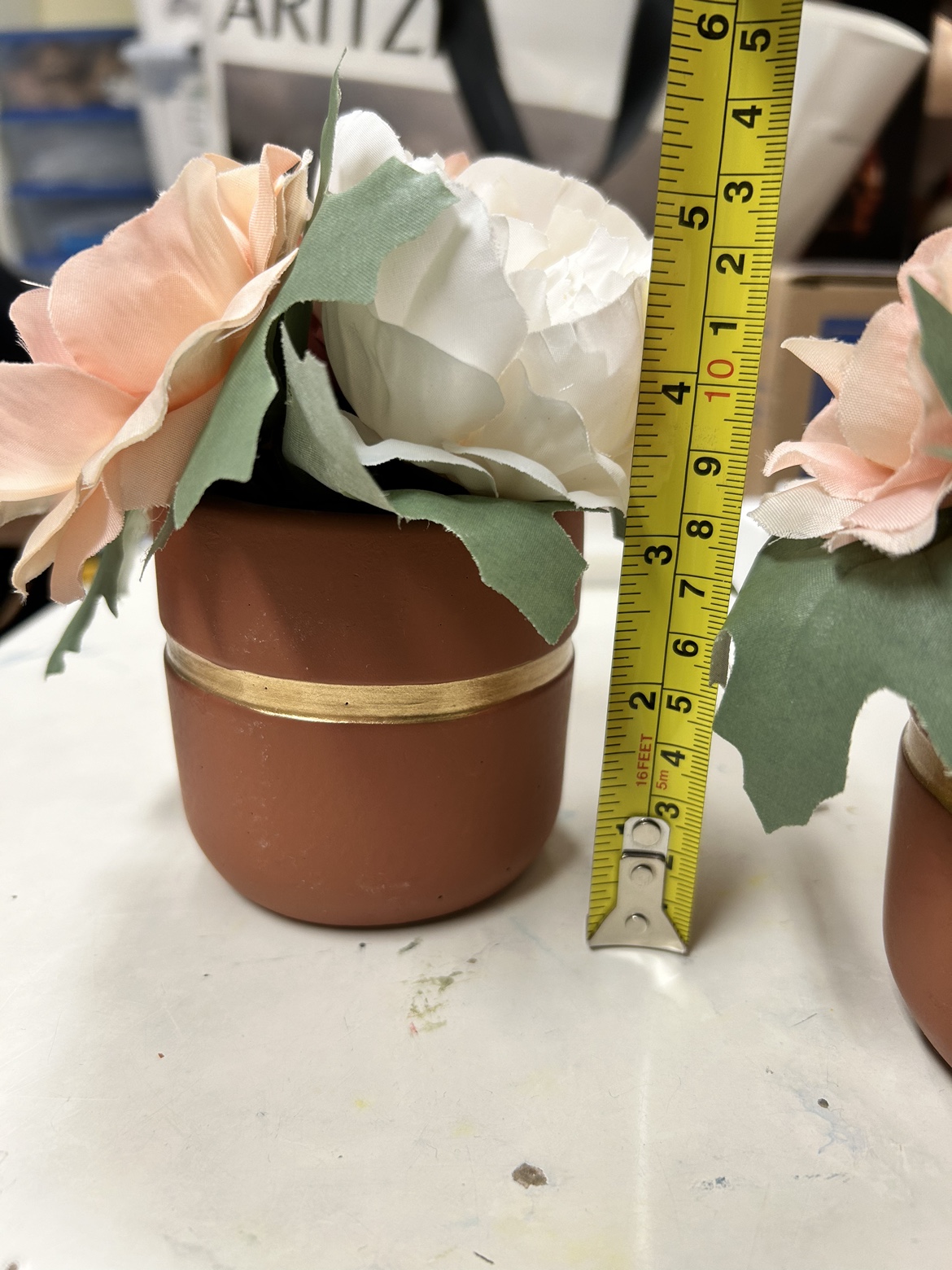 Potted Silk Floral Decor x2 image indicator(4)