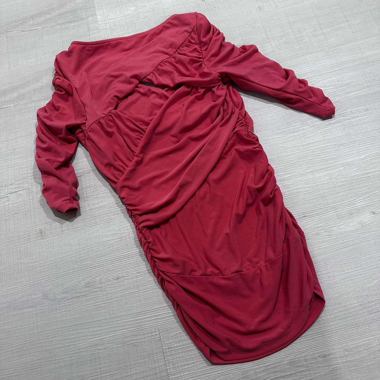 Guess Pink Scrunched Longsleeve Dress image indicator(2)