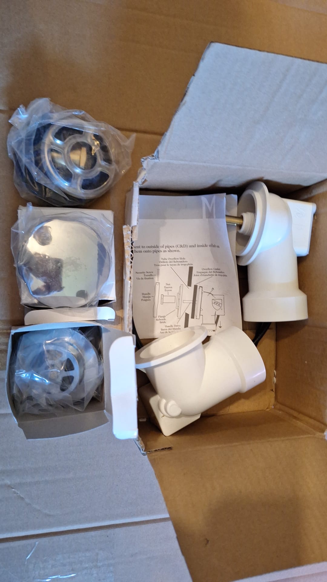 MB138883 Chrome Decorative PVC Bathtub Cable Drain image indicator(2)