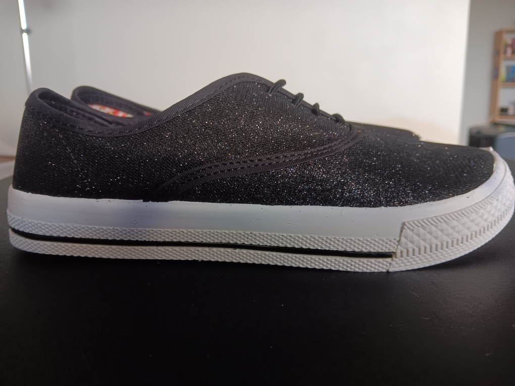Dorothy Gaynor Black Glitter Sneakers