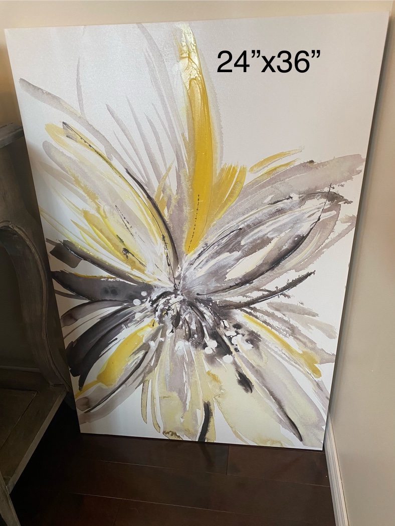 Abstract Floral Canvas Wall Art