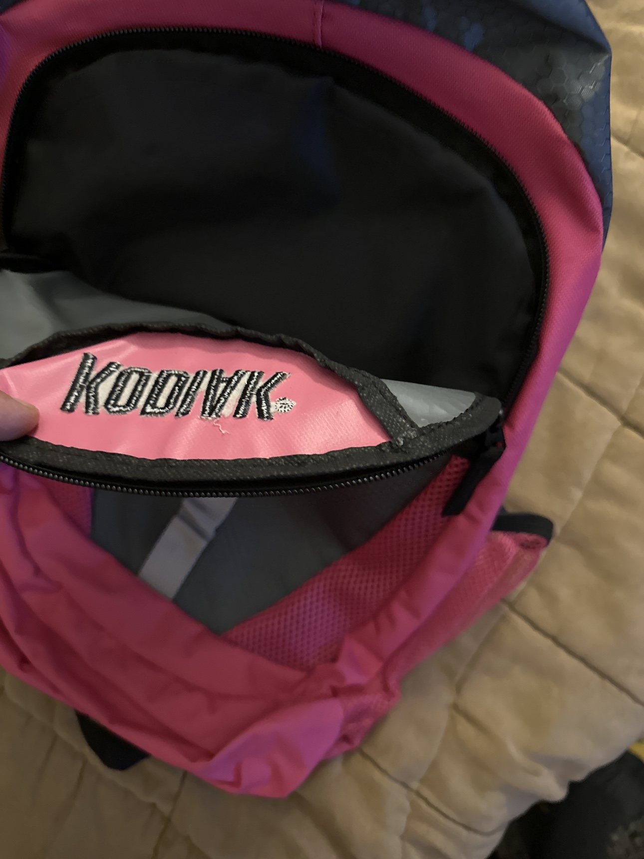 Pink and Grey Kodiak Backpack. image indicator(3)