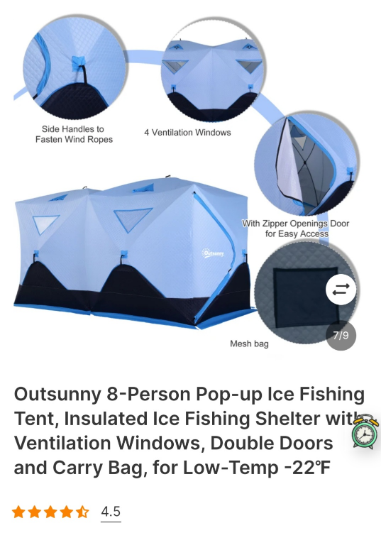 Ice fishing Tent ⛺️ image indicator(3)