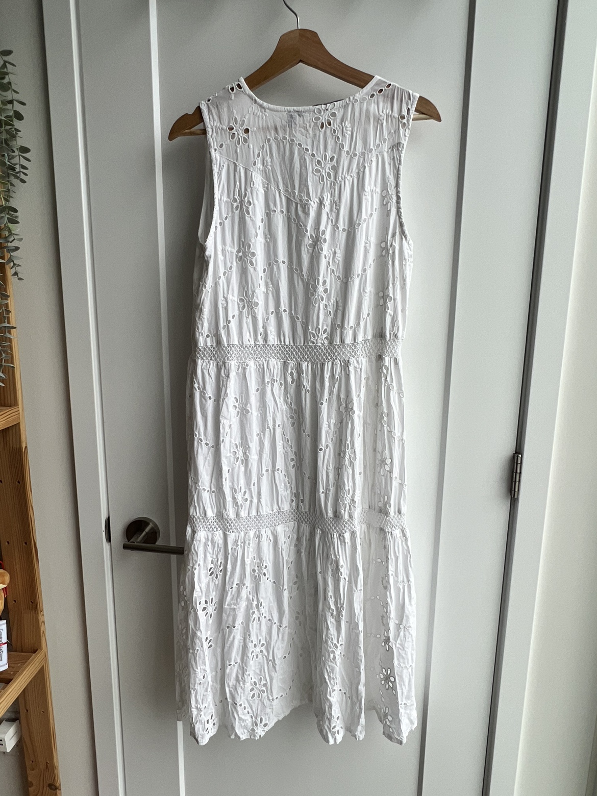 White Eyelet Midi Dress image indicator(3)