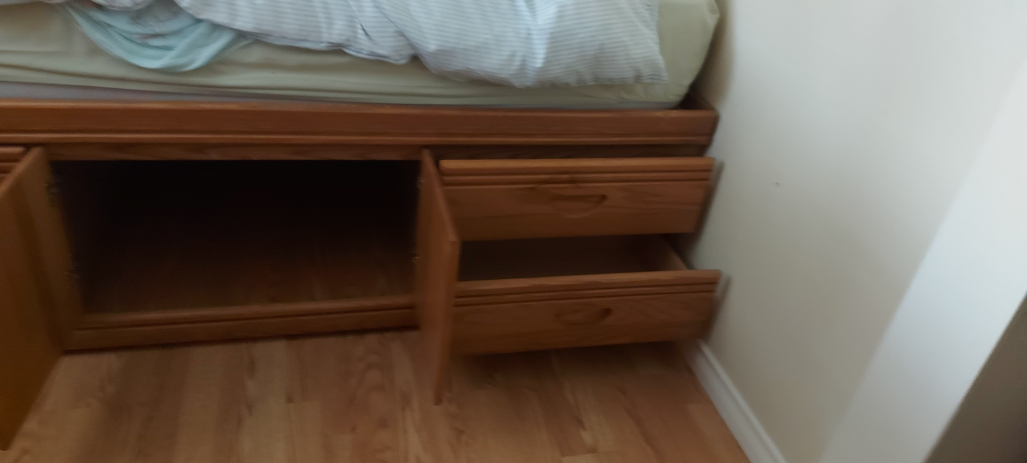 Captains bed with headboard shelf - photo 3