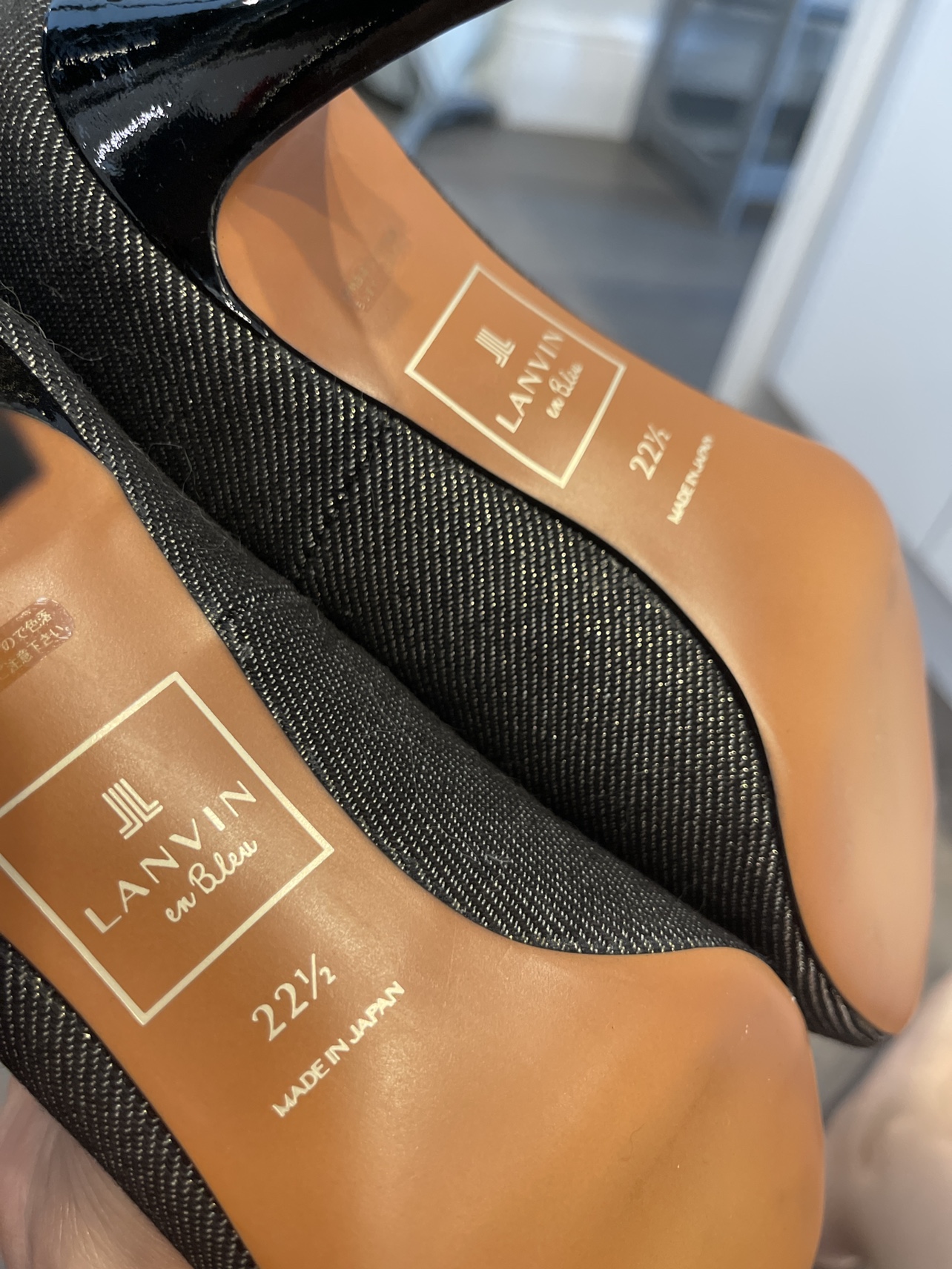 Brand New Japan Made Lanvin Black Peep Toe Heels 2.5” image indicator(9)