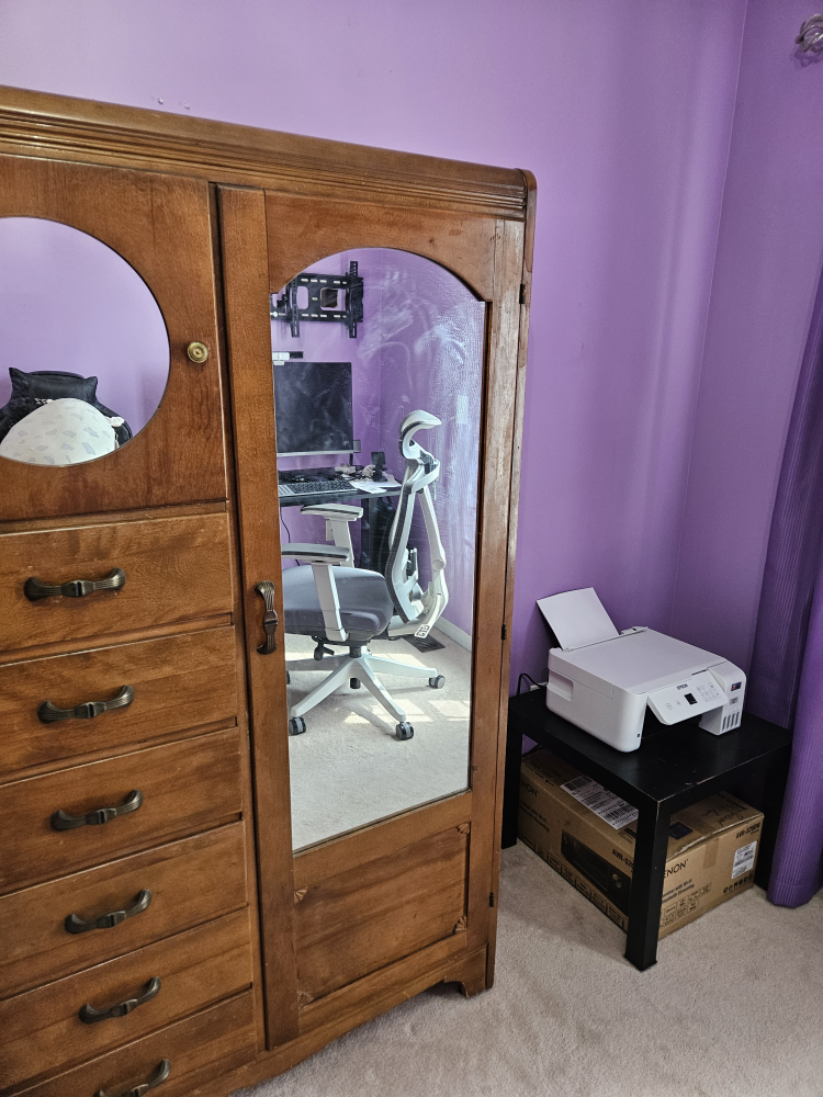 Antique Wooden Armoire with multiple drawers image indicator(2)