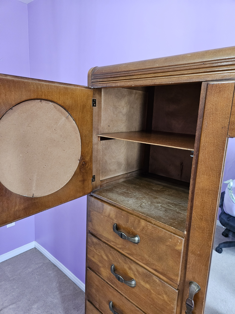 Antique Wooden Armoire with multiple drawers image indicator(3)